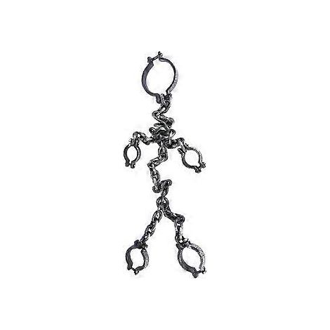 Accessoires de prisonnier en plastique pour Halloween, accessoires de jeu de rôle criminel, accessoires de cosplay (chaîne de fer pour tout le corps) (1/3)