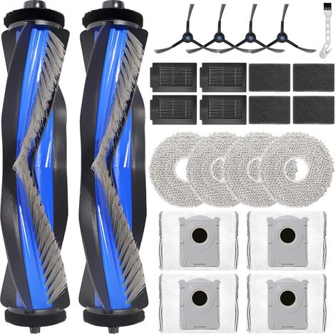 Hauptbürsten, 4 Tücher, 4 Staubbeutel, 4 Filter, 4 Seitenbürsten für Ecovacs Deebot T50 Max Pro Omni (1/5)