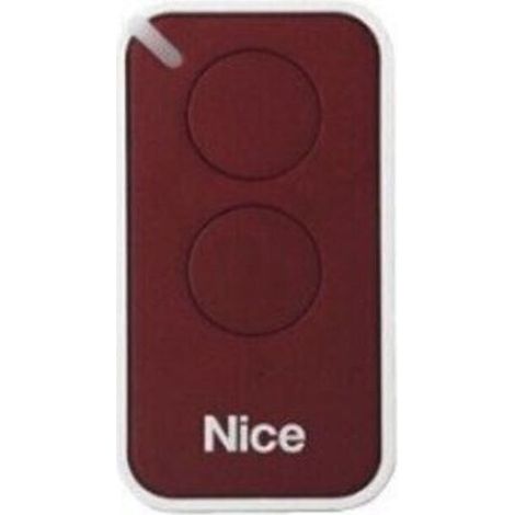 Télécommande Nice pour moteurs – Programmable par auto-apprentissage – Fréquence 433,92 MHz – 2 boutons rouges ergonomiques – ERA-INTI2R (1/2)