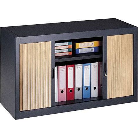Armoire à rideaux démontables 70 x 120 cm hêtre - Maxiburo