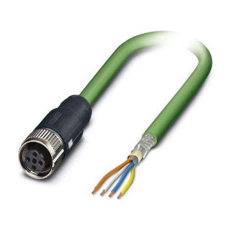 Câble Ethernet catégorie 5 Blindé Phoenix Contact, Vert, 5m Avec connecteur Droit ( Prix pour 1 )
