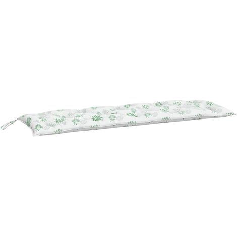 Maison Exclusive - Gartenbank-Auflage Blattmuster 150x50x7 cm Oxf