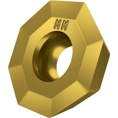 Fräswendeschneidplatte ISO OEHT 0604AEER-MM:M8340 D.5,5mm PVD beschichtet Gold (1/2)