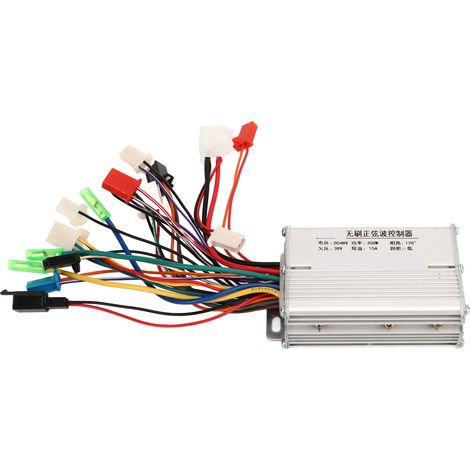 Contrôleur de moteur sans balais 48 V 350 W pour vélo électrique, en alliage d'aluminium, pour scooter électrique (modification). (1/5)