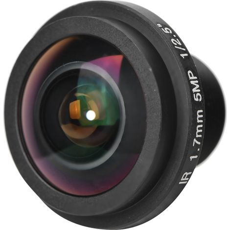 Nouvelle Lentille Fisheye 5MP 1.7mm 170° Grand Angle pour Caméra de Surveillance CCTV (1/5)
