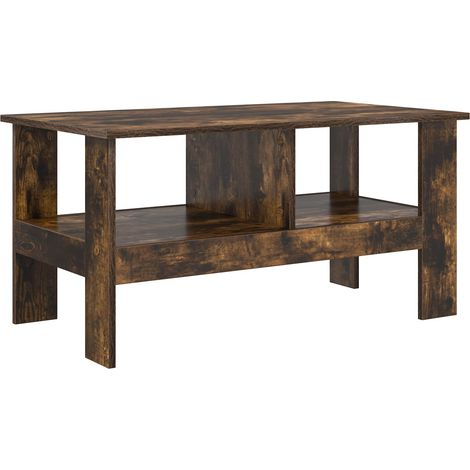 Maison Exclusive - Couchtisch Geräucherte Eiche 90 x 50 x 45 cm H