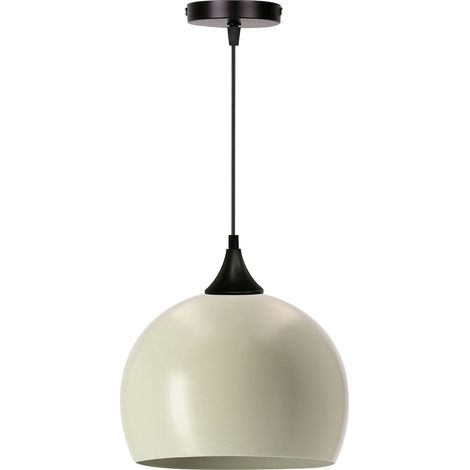 Suspension moderne noire, verre olive E27 40W Ponte (1/2)