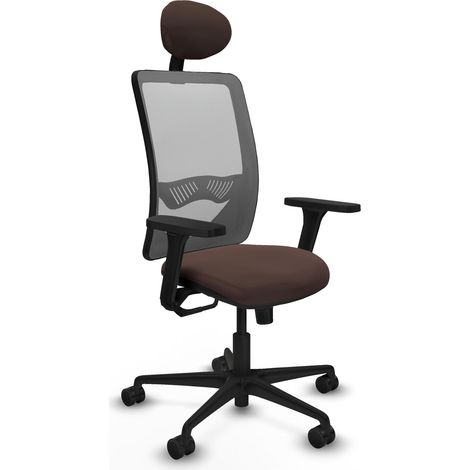 Silla piqueras y crespo Zulema marron oscuro simil piel (1/2)