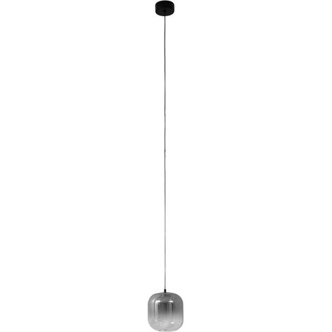 [NEUWERTIG] B-Ware Lucande Led Hängeleuchte Pendelleuchte Avelina Rauchgrau Flammig 14cm (1/2)