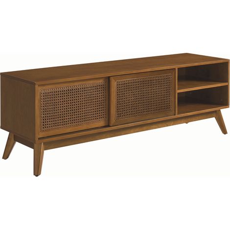 Mobile TV con contenitore 150x40x50 cm MDF noce chiaro per TV fino a 65 pollici - CHICFURN (1/5)