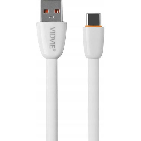 VIDVIE CB411 USB/Typ-C-Kabel (2,1 A), 1 m, Weiß (1/2)