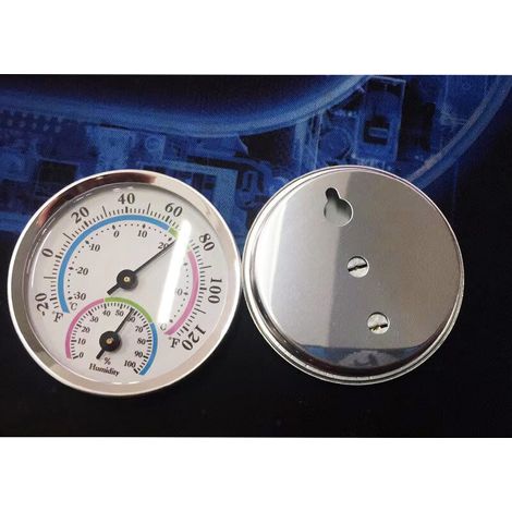 Thermomètre-hygromètre analogique couleur d'intérieur, humidité, température D (1/4)
