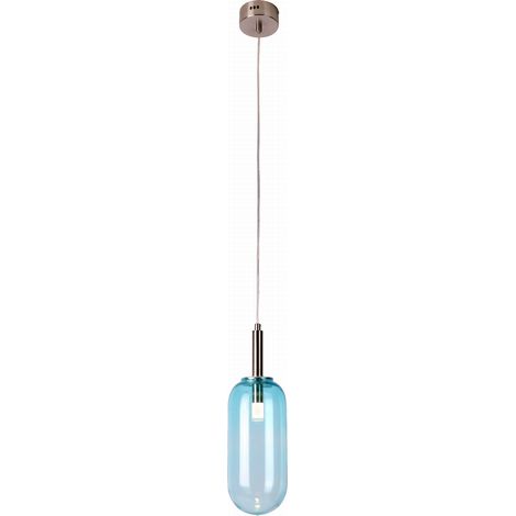 Lampada a sospensione Candellux Fiuggi LED 6W blu Ø13