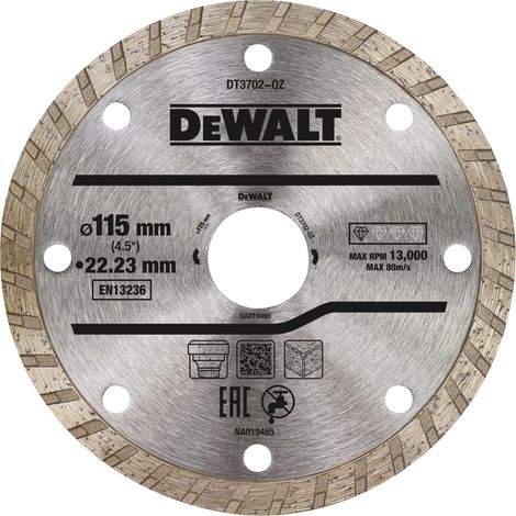 DEWALT DT3702-QZ Diamond cutting disc 115mm x 22.23mm