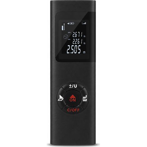 Télémètre Laser Infrarouge USB C Portable 40 m Noir (1/5)