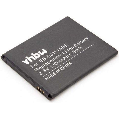 vhbw Akku kompatibel mit Samsung SM-J110, SM-J110F, SM-J110F/DS, SM-J110G, SM-J110G/DS, SM-J110H Handy Smartphone Telefon (1800 mAh, 3,8 V, Li-Ion)