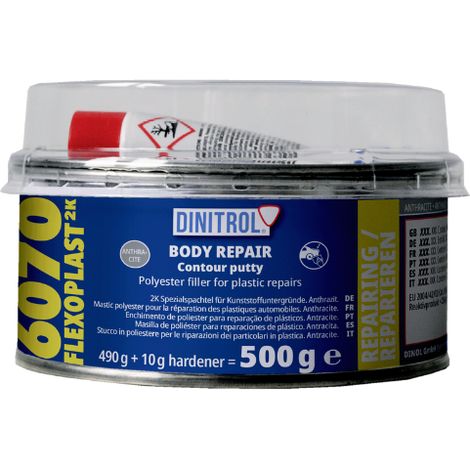 Mastic Polyester D-6070 Flexoplast - Spécial Éléments Plastiques