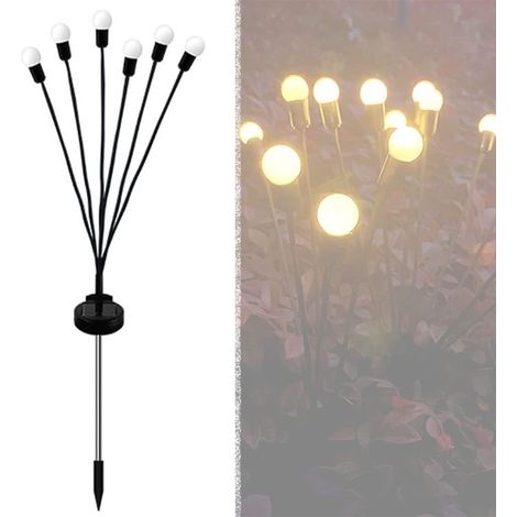 Lampes solaires d'extérieur en forme de luciole (Couleur : lumière chaude)-AquaForge (1/5)