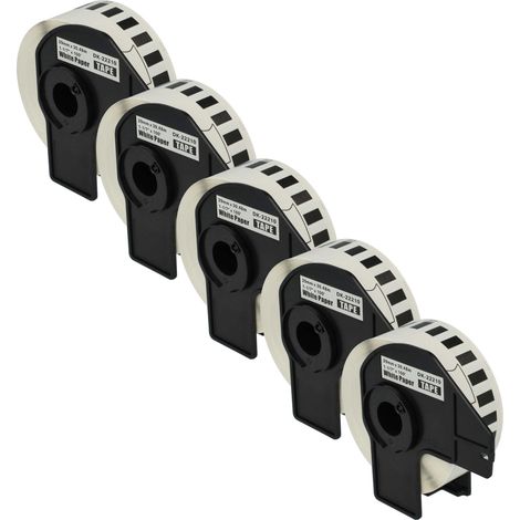 vhbw 5x Label Roll with Holder 29mm x 30.48m (1 Label) compatible with Brother PT QL-710W, QL650TD, QL-700, QL-710 Label Maker (1/4)