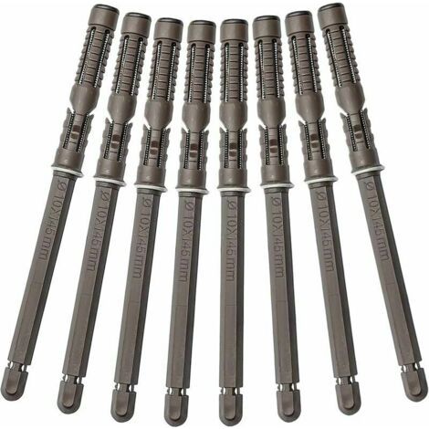 Liquidation totale 8 Pièce Supports Étagères Flottante Dissimulé, Support d'Etagère Support Mural Invisible, Lourd Devoir Support pour DIY Etagères Murale Conseil Flottant (10x145mm) (1/5)