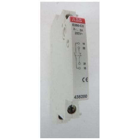 Contact auxiliaire CX 1F+1O (1NO+1NC) pour telerupteur modulaire 0.5M E250-CX ABB 435200