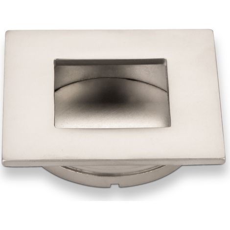 Einlassgriff EL-02 50 x 50 x 12 mm Edelstahloptik matt (1/5)