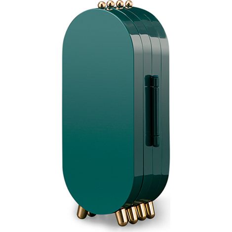Armoire à bijoux pliable à écran design - Vert, Organiseur de bijoux pour femmes (1/3)