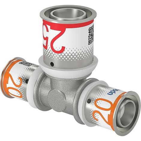 Uponor S-Press Plus T-Stück reduziert 20x25x20mm, 1070571