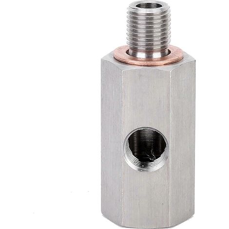Adaptateur Turbo Manomètre Capteur Pression Huile Té 1/8 NPT Femelle M9 Mâle Femelle (1/5)