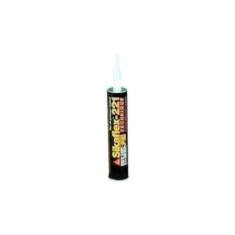 FP – Mastic polyuréthane Sikaflex-221 300 ml gris acier – Étanchéité durable pour métaux et plastiques – Résistant aux intempéries