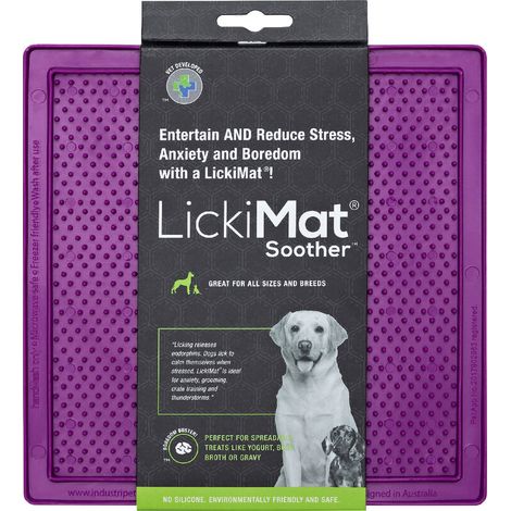 Comedero para Perro Lickimat Morado TPR (1/3)