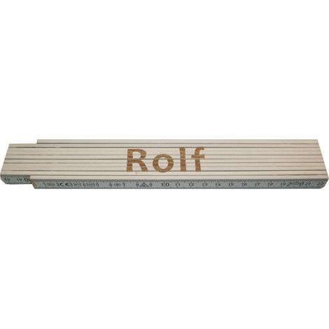 Zollstock Rolf 2 m weiß Zollstock