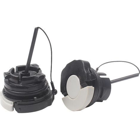 2 Pièces Huile Carburant Bouchon De Remplissage Réservoir Essence, Gaz Carburant Huile Essence Diesel Capuchon De Réservoir Pour MS250, Pour Tondeuse à Gazon(Bouchon Huile+Bouchon Carburant) (1/3)