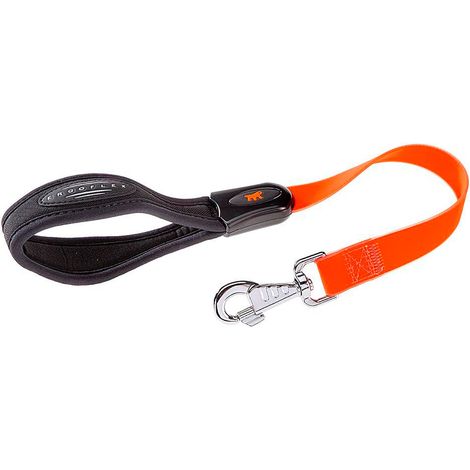 Ferplast EVOLUTION GM Laisse en polyester et PVC pour chiens. Différentes couleurs et tailles.. Variante GM25/55 - Misure: 25 mm x L 55 cm - Orange (1/2)