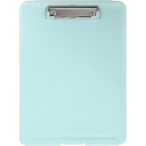 Presse-papiers multifonction avec boîte de rangement, presse-papiers portable pour soins infirmiers, école et bureau-Sky-blue (1/2)