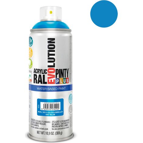 Pintura en aerosol Pintyplus Evolution a base de agua 520cc Ral 5015 Azul cielo (1/2)
