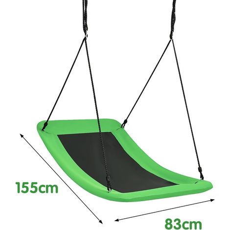 Tree swing outdoor swing made of Oxford fabric garden swing 83 x 155 cm green (1/5)