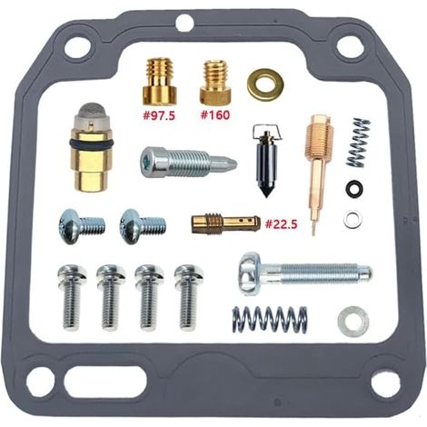 Kit de réparation de carburateur pour YJ125 2004-2009 125 cm³ 125 2005 2006  Kit de base  Compatible avec YJ125  monocylindre 125 cm³  joints en nitrile résistant à l'essence, gicleurs en laiton de pr (1/2)