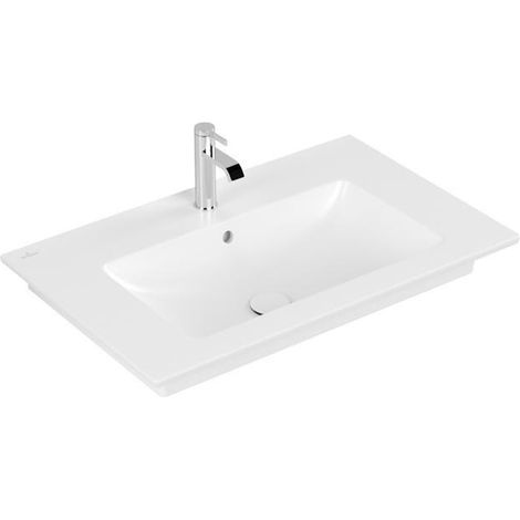WC rectangulaire VB SchrankWT Venticello 800x500mm 1HL avec trop-plein. Blanc pierre cplus