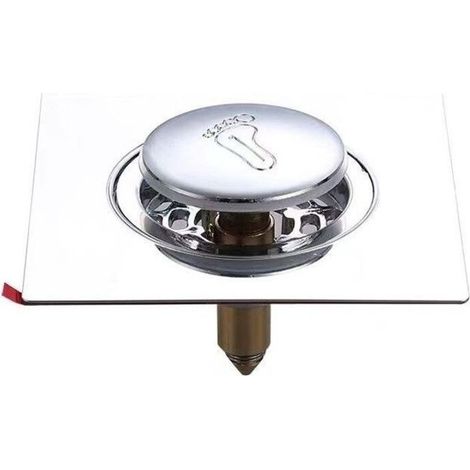 Bouchon de vidange de baignoire, filtre de lavabo de salle de bain avec panneau (1/4)
