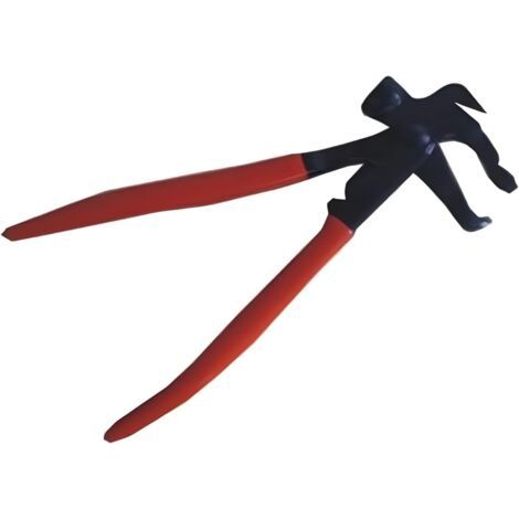 Poids d'équilibrage de roue à clipser noirs et pince à marteau (1/4)