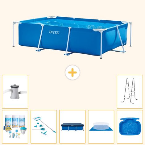 Intex Piscine Tubulaire Rectangulaire - 260x160x65 cm - 8-pièces S20030 (1/5)