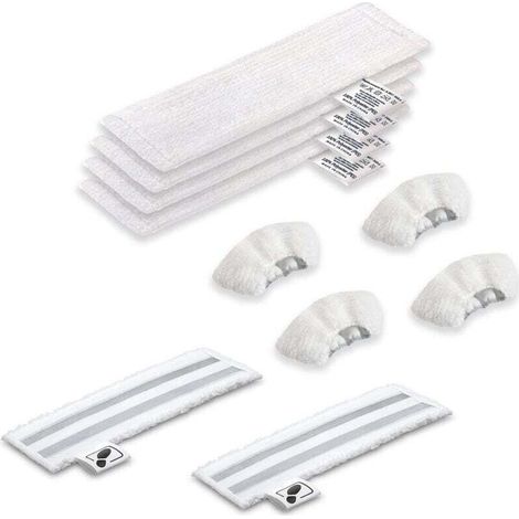 Ensemble d'accessoires : chiffons de nettoyage pour nettoyeurs vapeur Kärcher Easyfix SC2 SC3 SC4 SC5 - Bonnets en microfibre (1/4)