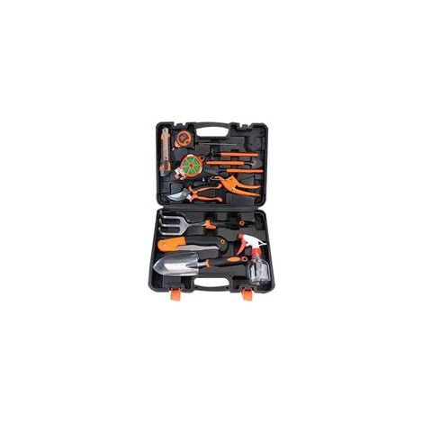14 Pcs kit outils du jardinier Jardinage en Acier Inoxydable avec Poignée Antidérapante, kit outils de jardinage pour Cultiver des Légumes et des Fleurs (1/5)