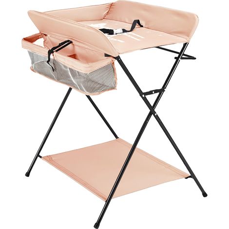 Table à langer, design portable, caractéristiques de sécurité, Kaki sans roues, 80x63x96cm-b (1/2)