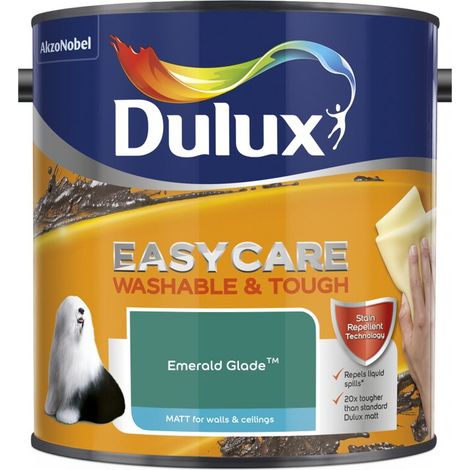 Dulux Easycare Washable & Tough Matt Emulsion Paint - 2.5L - Emerald Glade