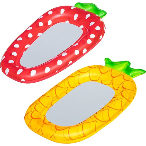 Matelas Gonflable Fraise Ananas Design Fruit Original Pour Piscine - Bestway (1/5)