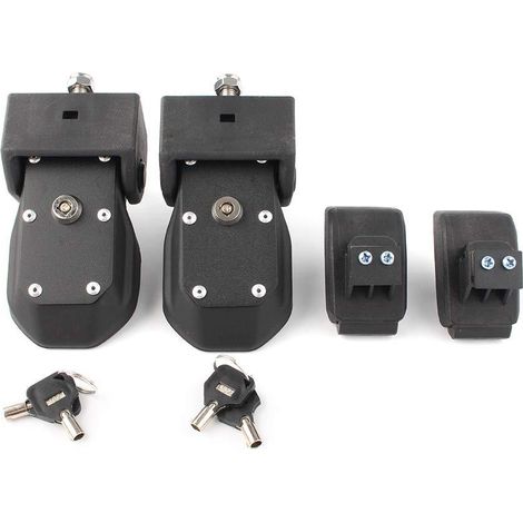 Suitable for Jeep Wrangler 2018-2022 JLJT Gladiator hood latches, hood locks, and engine hood buckle locks. (1/4)