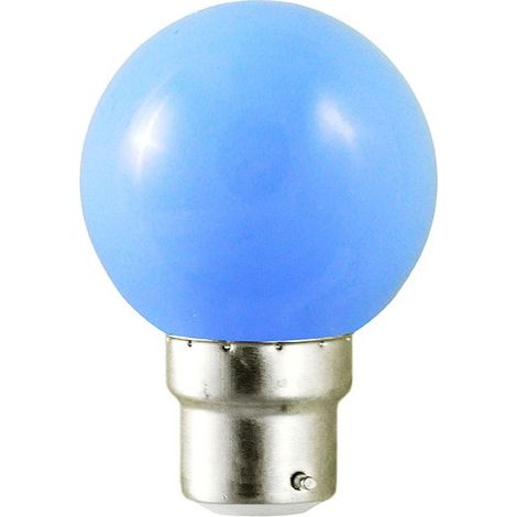 Ampoule LED B22 Couleur Bulb 1W Bleu Miidex Lighting®