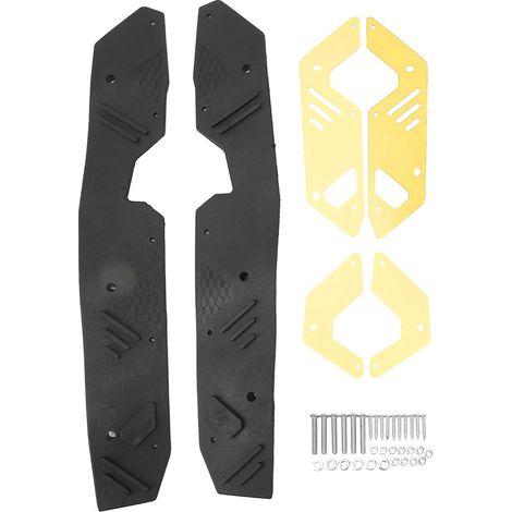 1 paire de repose-pieds de moto (gauche et droite), antidérapants, élégants et robustes, pour ADV160 (dorés). (1/5)